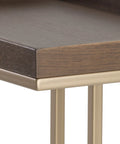 Arden Raw Umber Oak C-Shaped End Table -4