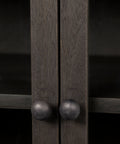 Arelius Black-Brown Mango Wood Accent Cabinet -7