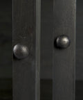 Arelius Black-Brown Mango Wood Display Cabinet - Mercana-6