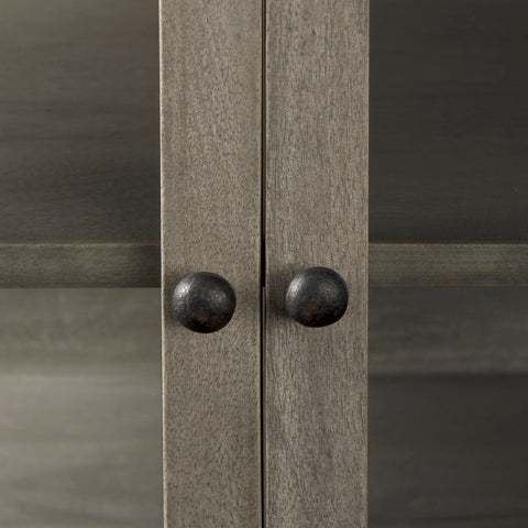 Arelius Grey Mango Wood Accent Cabinet -2