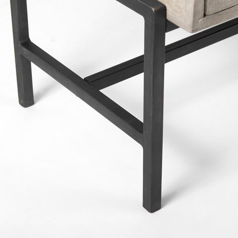 Arelius Grey Mango Wood Accent Cabinet -3