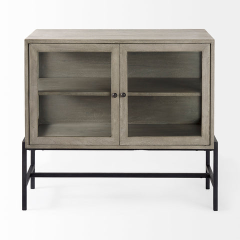 Arelius Grey Mango Wood Accent Cabinet -4