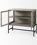 Arelius Grey Mango Wood Accent Cabinet -6