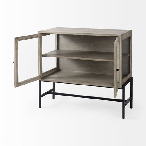 Arelius Grey Mango Wood Accent Cabinet -6