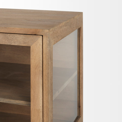 Arelius Light Brown Mango Wood Accent Cabinet-5