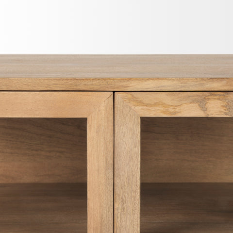Arelius Light Brown Mango Wood Accent Cabinet-6