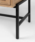 Arelius Light Brown Mango Wood Accent Cabinet-8