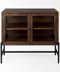 Arelius Medium Brown Mango Wood Accent Cabinet-2