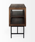 Arelius Medium Brown Mango Wood Accent Cabinet-3