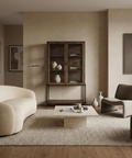 Arelius Medium Brown Mango Wood Display Cabinet 