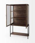 Arelius Medium Brown Mango Wood Display Cabinet -4