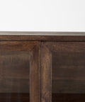 Arelius Medium Brown Mango Wood Display Cabinet -5