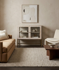 Arelius White Mango Wood Accent Cabinet 