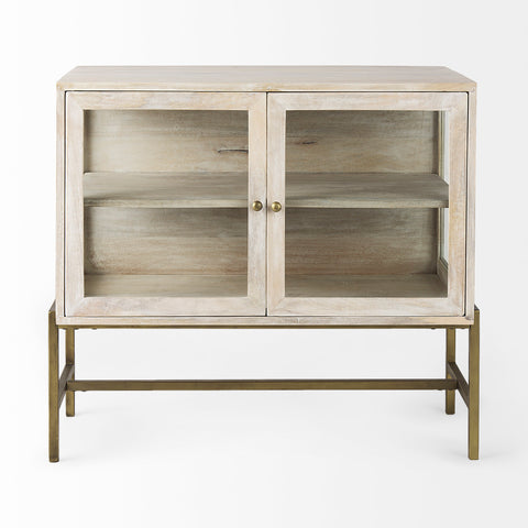 Arelius White Mango Wood Accent Cabinet -2