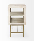 Arelius White Mango Wood Accent Cabinet -3