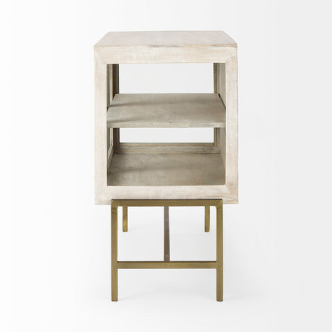 Arelius White Mango Wood Accent Cabinet -3