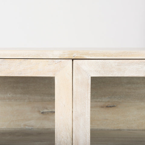 Arelius White Mango Wood Accent Cabinet -5