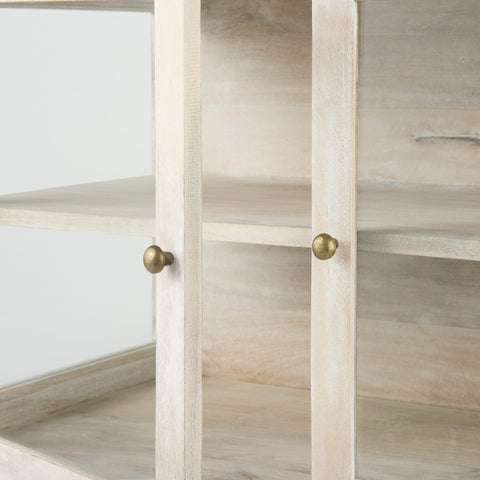 Arelius White Mango Wood Accent Cabinet -6