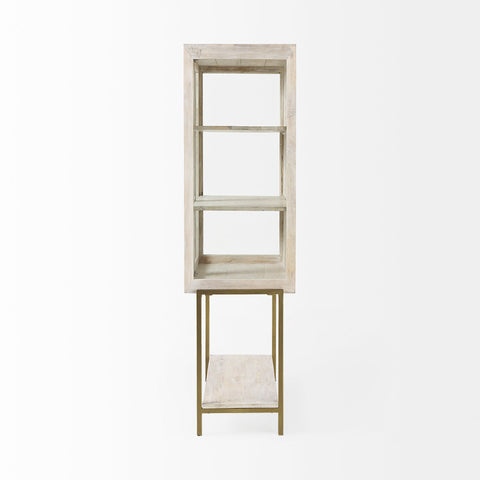 Arelius White Mango Wood Display Cabinet-3