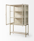 Arelius White Mango Wood Display Cabinet-4