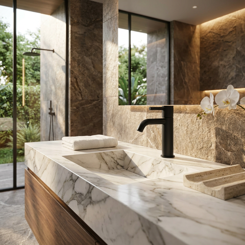 Aria Black Single Hole Bathroom Faucet