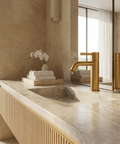 Aria Brushed Gold Single Hole Bathroom Faucet