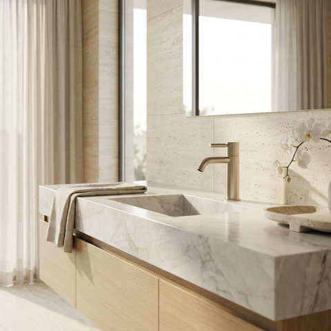 Aria Brushed Nickel Single Hole Bathroom Faucet