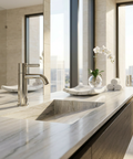 Aria Polished Nickel Single Hole Bathroom Faucet 