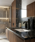 Aria Slim Black Single Hole Bathroom Faucet