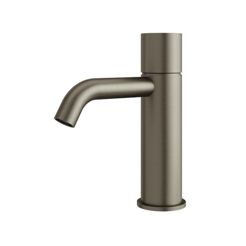 Aria Slim Brushed Black Chrome Single Hole Bathroom Faucet
