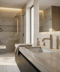 Aria Slim Brushed Nickel Single Hole Bathroom Faucet