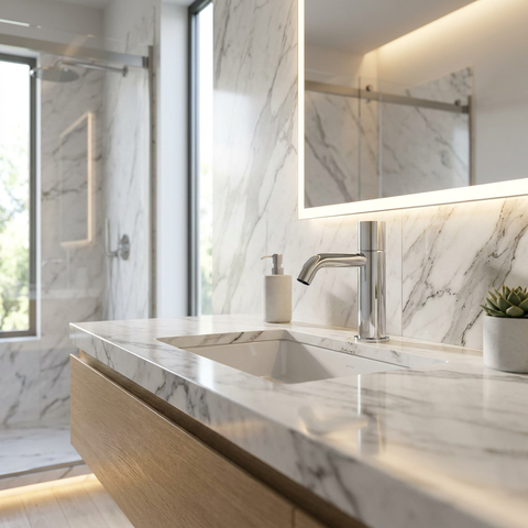 Aria Slim Polished Chrome Single Hole Bathroom Faucet