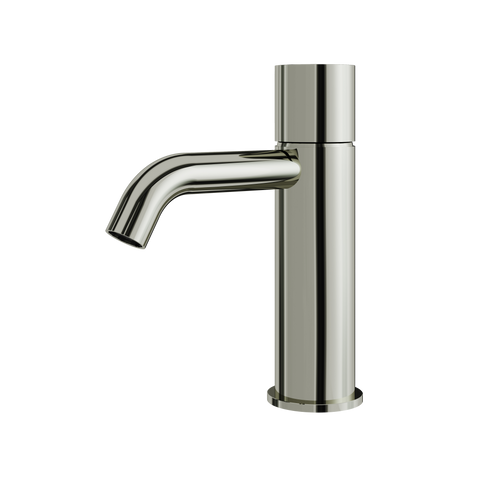 Aria Slim Polished Nickel Single Hole Bathroom Faucet - Aquabrass