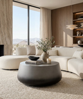 Aries Grey Concrete Coffee Table Sunpan