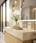 Ariston Brushed Nickel Single Hole Bathroom Faucet