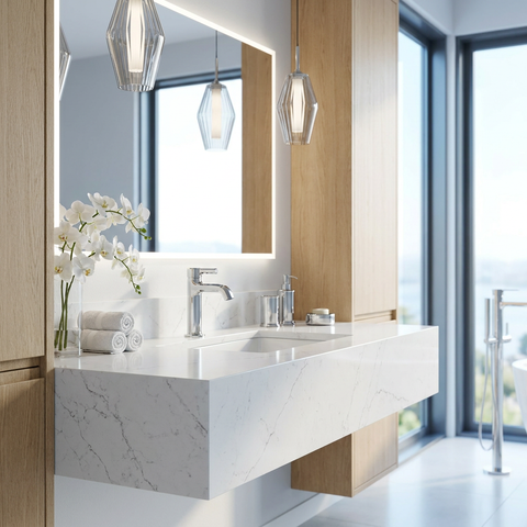 Ariston Polished Chrome Single Hole Bathroom Faucet