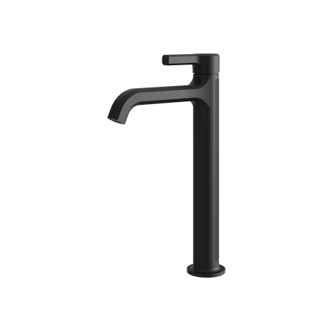 Ariston Tall Black Single Hole Bathroom Faucet-1