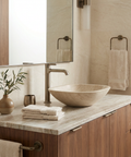 Ariston Tall Brushed Black Chrome Single Hole Bathroom Faucet 
