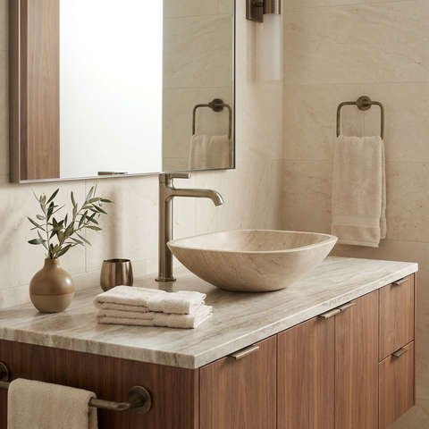 Ariston Tall Brushed Black Chrome Single Hole Bathroom Faucet 