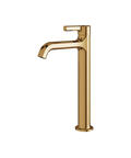 Ariston Tall Polished Gold Single Hole Bathroom Faucet -1