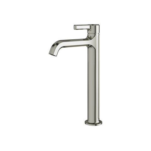 Ariston Tall Polished Nickel Single Hole Bathroom Faucet-1