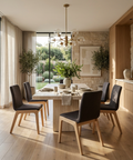 Arizona Grey Modern Upholstered Dining Chair 