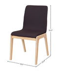 Arizona Grey Modern Upholstered Dining Chair -5