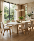 Arizona Oatmeal Modern Upholstered Dining Chair 