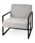 Armelle Gray Fabric Accent Chair-1