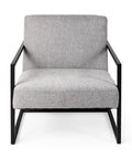 Armelle Gray Fabric Accent Chair-2
