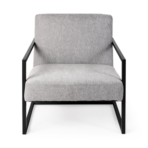 Armelle Gray Fabric Accent Chair-2