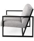 Armelle Gray Fabric Accent Chair-3