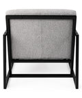 Armelle Gray Fabric Accent Chair-4