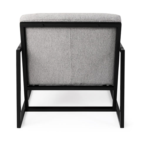 Armelle Gray Fabric Accent Chair-4